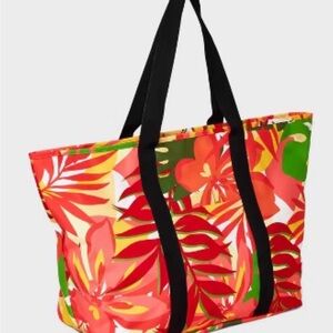 NWT Tropical Floral Tote Bag